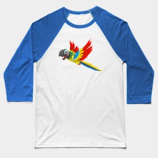 Parrot Illustration Baseball T-Shirt